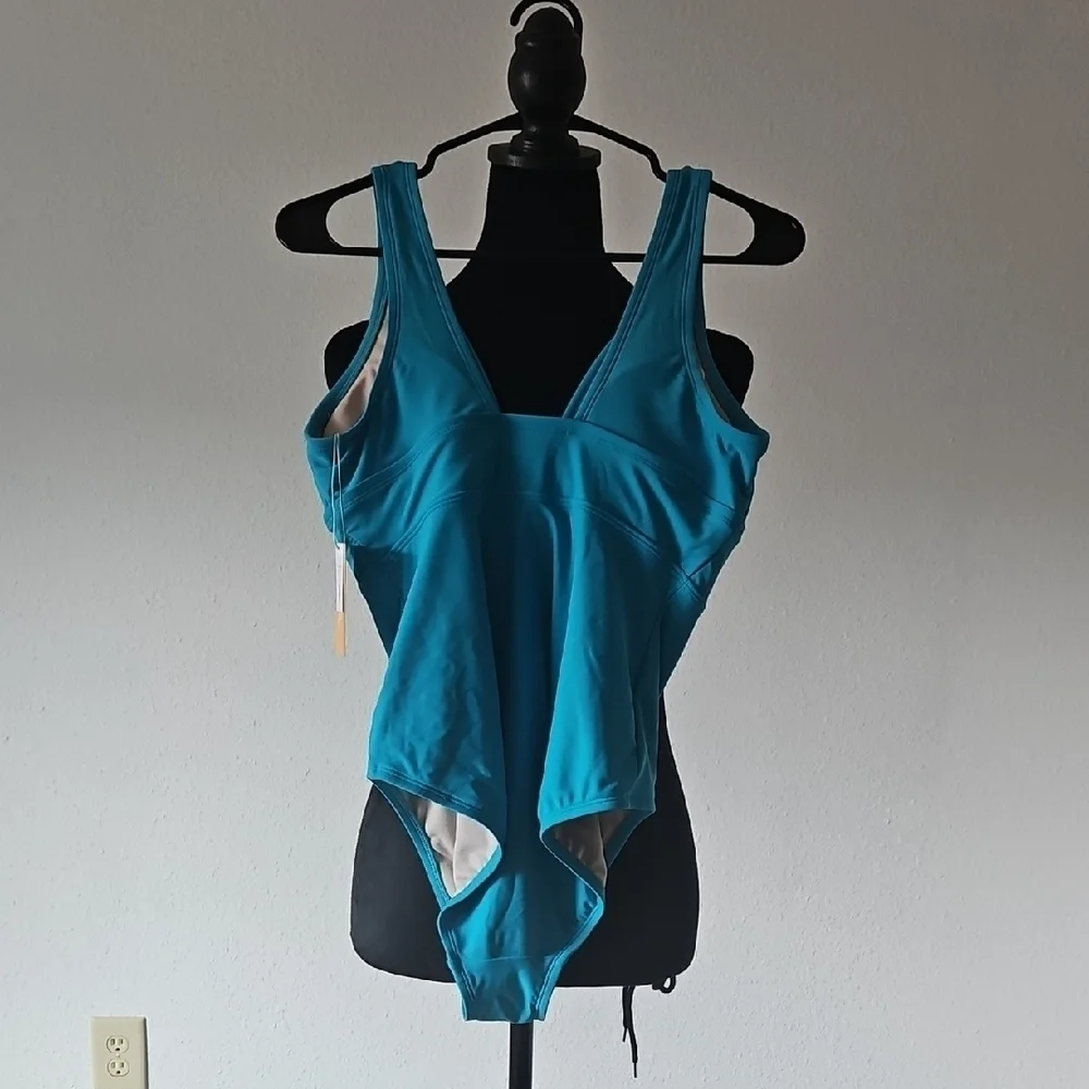 Kona Sol Teal One Piece Swimsuit